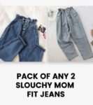 Slouchy Mom Fit Jeans (Pack of 2)