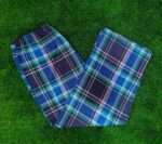 Plaid Royal Blue Checkered Wide Leg Pajama