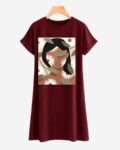 Aesthetic Vintage Flower Half Sleeve Long Tee