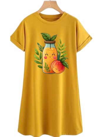 Peach Brew Half Sleeve Long Tee